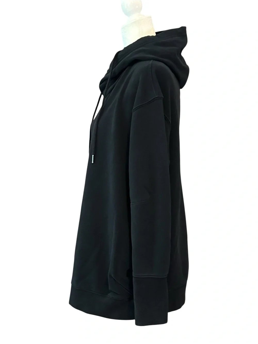Free People Movement Sprint To The Finish Hoodie Pockets Banded Hem Black SZ L